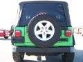 2004 Electric Lime Green Pearl Jeep Wrangler Rubicon 4x4  photo #5