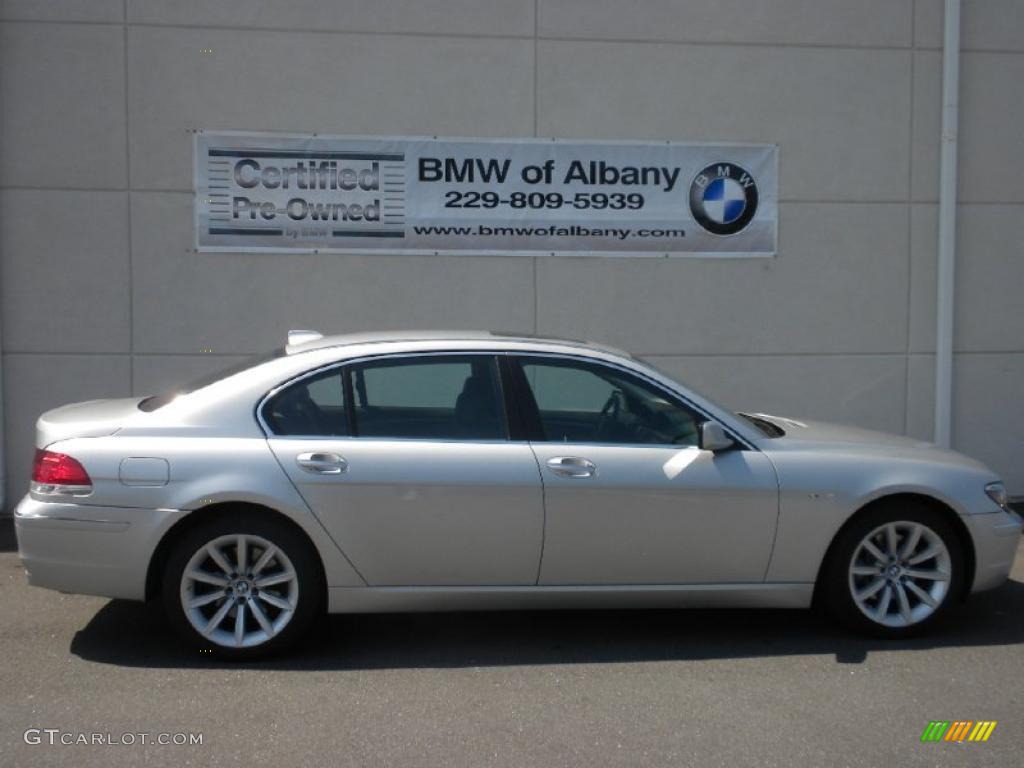 2008 7 Series 750Li Sedan - Titanium Silver Metallic / Black photo #24