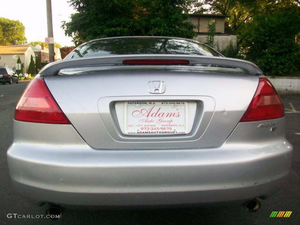 2003 Accord EX V6 Coupe - Satin Silver Metallic / Black photo #5