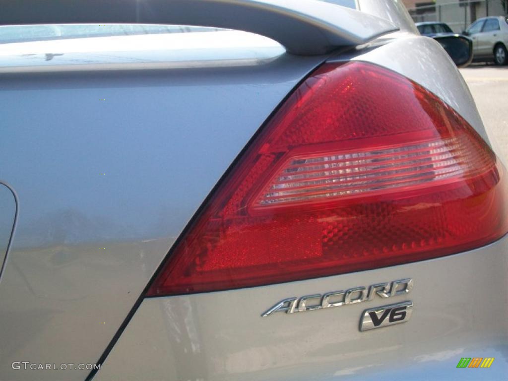 2003 Accord EX V6 Coupe - Satin Silver Metallic / Black photo #6