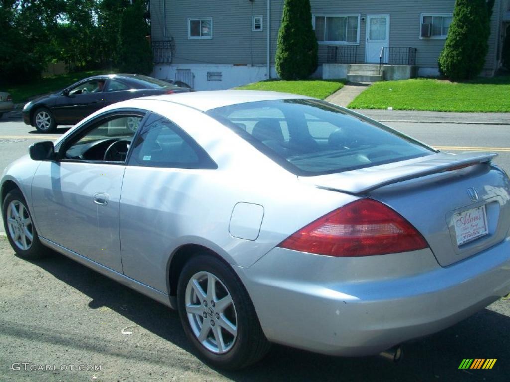 2003 Accord EX V6 Coupe - Satin Silver Metallic / Black photo #8