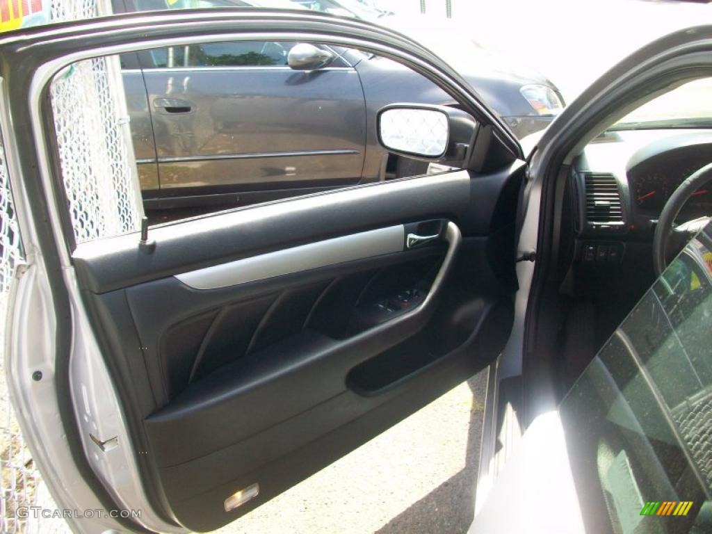 2003 Accord EX V6 Coupe - Satin Silver Metallic / Black photo #11