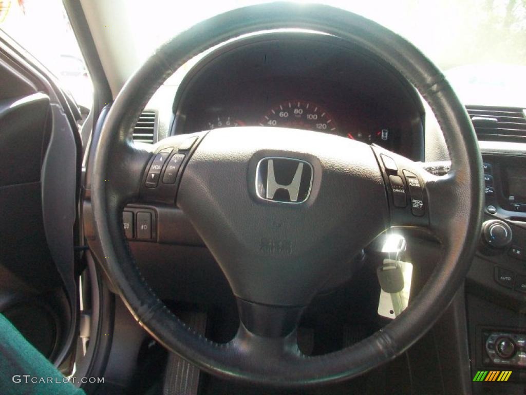 2003 Accord EX V6 Coupe - Satin Silver Metallic / Black photo #16