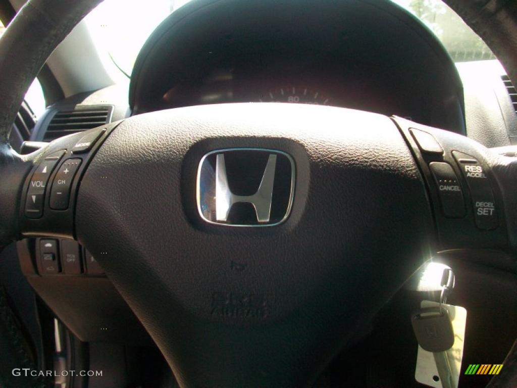 2003 Accord EX V6 Coupe - Satin Silver Metallic / Black photo #18