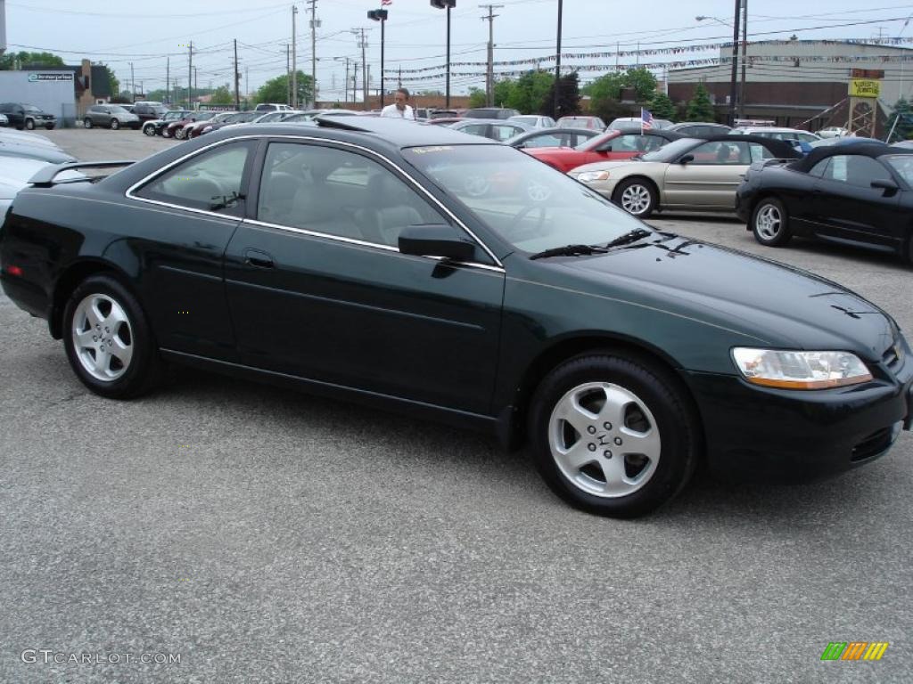 1998 Accord EX V6 Coupe - Dark Emerald Pearl / Ivory photo #4