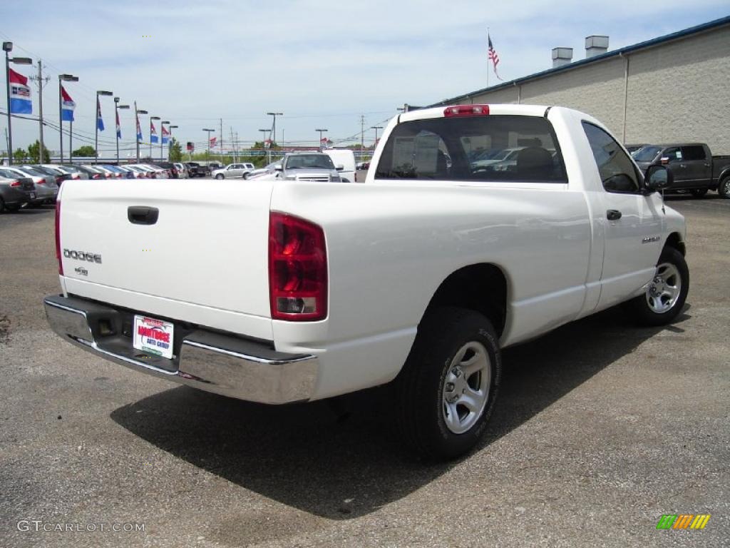 2003 Ram 1500 ST Regular Cab - Bright White / Taupe photo #5