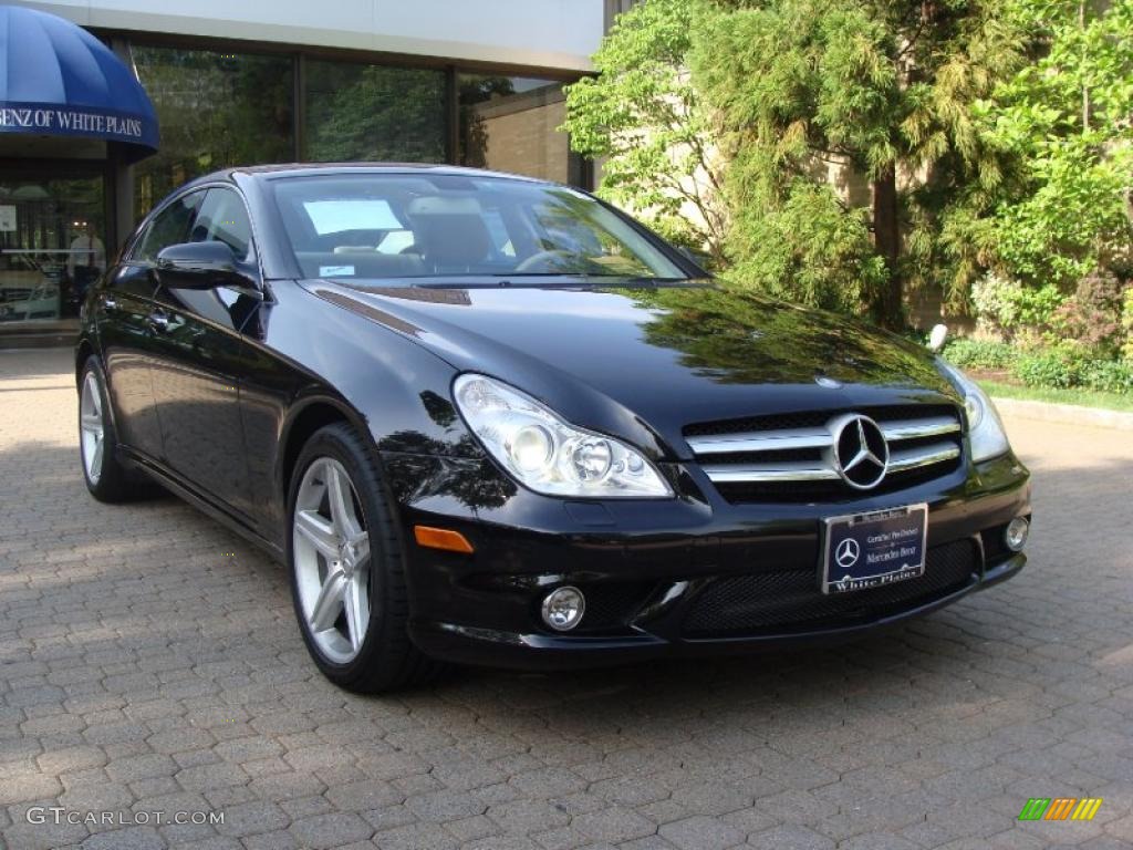 2009 CLS 550 - Obsidian Black Metallic / Cashmere photo #3