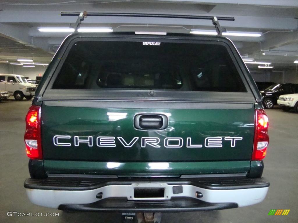 2003 Silverado 2500HD LS Regular Cab 4x4 - Dark Green Metallic / Dark Charcoal photo #9