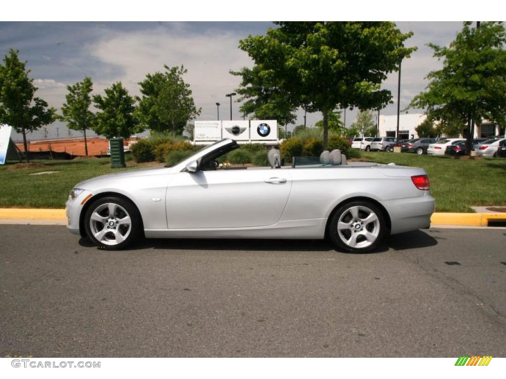 2007 3 Series 328i Convertible - Titanium Silver Metallic / Grey photo #3
