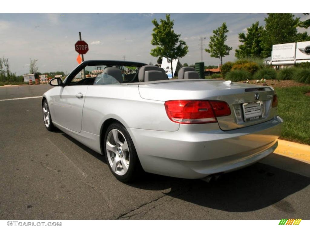 2007 3 Series 328i Convertible - Titanium Silver Metallic / Grey photo #4