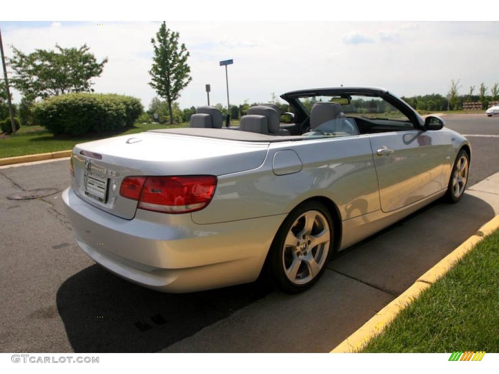 2007 3 Series 328i Convertible - Titanium Silver Metallic / Grey photo #6