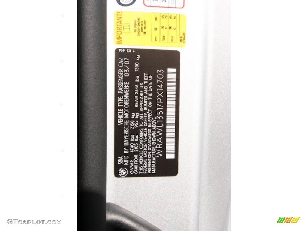 2007 3 Series 328i Convertible - Titanium Silver Metallic / Grey photo #15