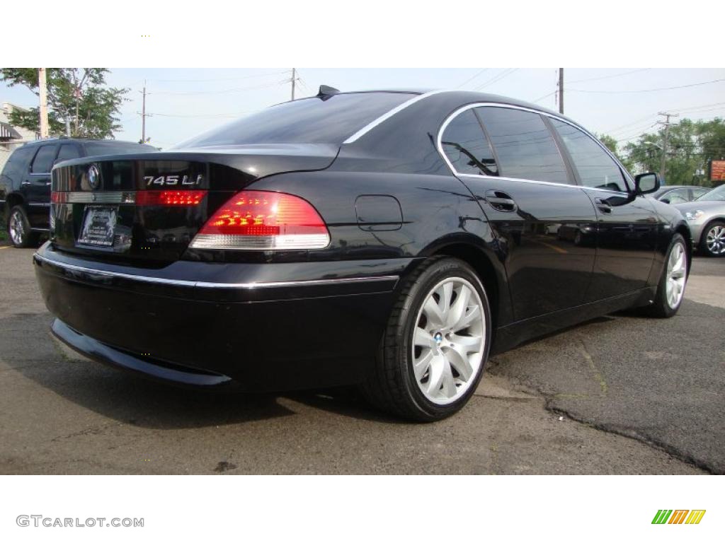 2002 7 Series 745Li Sedan - Jet Black / Black photo #4