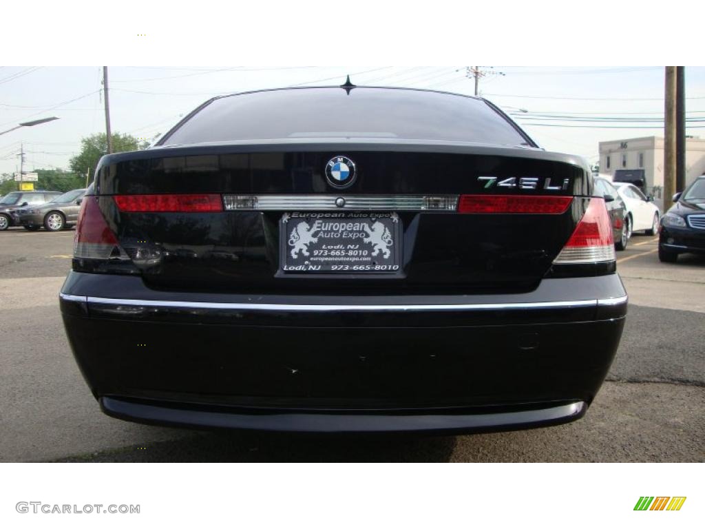 2002 7 Series 745Li Sedan - Jet Black / Black photo #6