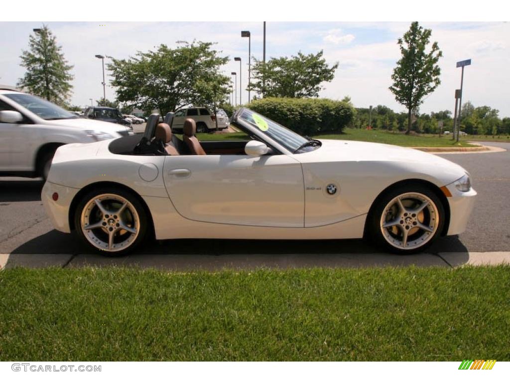 2008 Z4 3.0si Roadster - Alpine White / Saddle Brown photo #7