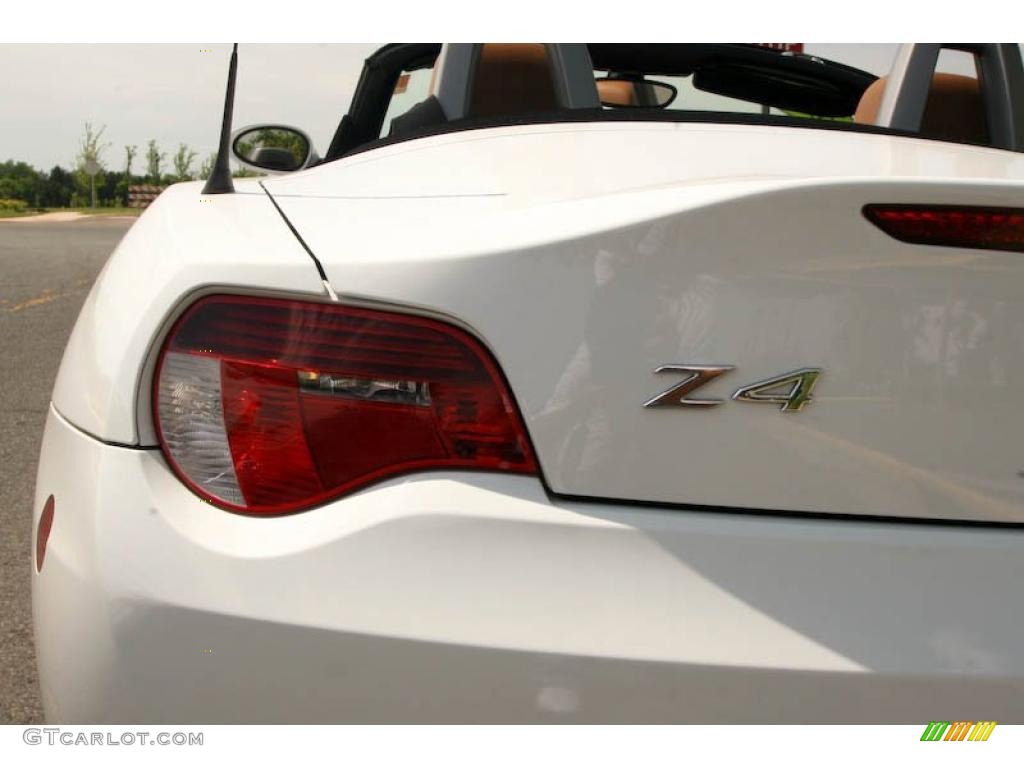 2008 Z4 3.0si Roadster - Alpine White / Saddle Brown photo #19