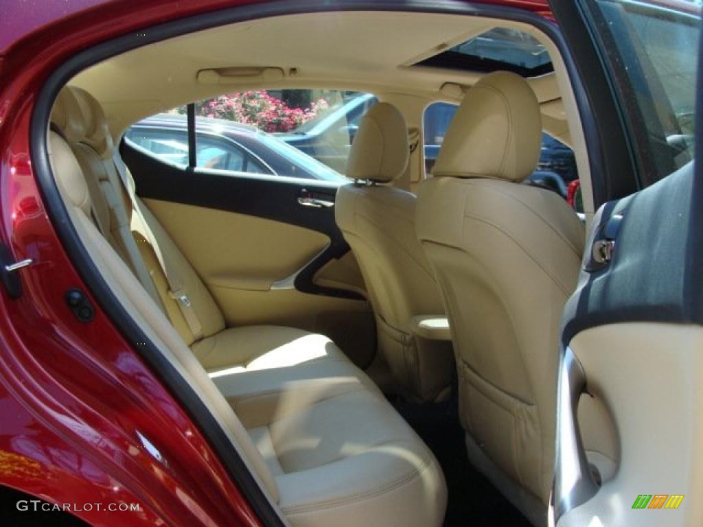 2008 IS 250 AWD - Matador Red Mica / Cashmere Beige photo #12