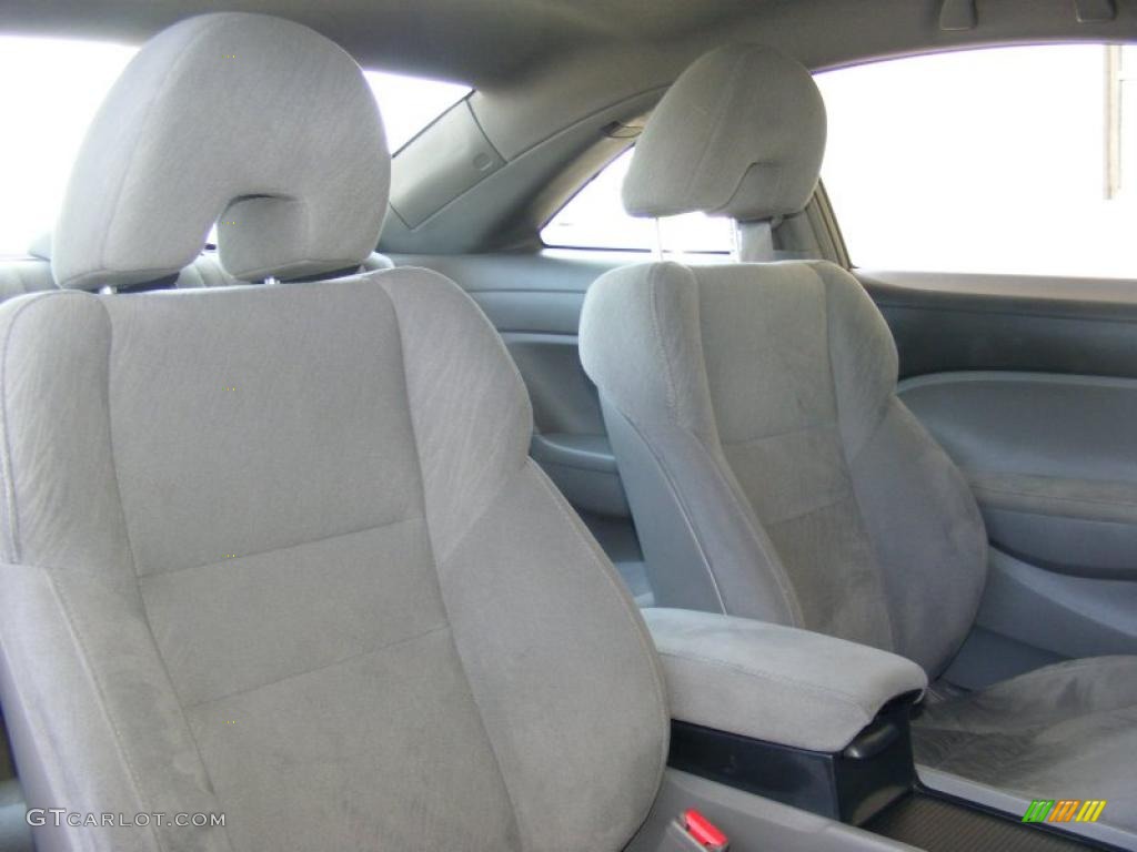 2007 Civic LX Coupe - Galaxy Gray Metallic / Gray photo #19