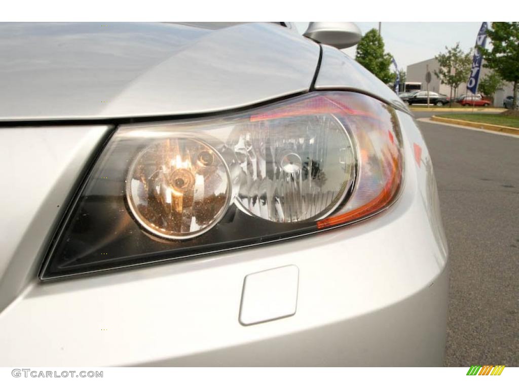 2007 3 Series 328xi Sedan - Titanium Silver Metallic / Black photo #25