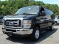 Black 2008 Ford E Series Van E350 Super Duty XLT 15 Passenger