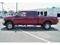 2004 Dark Toreador Red Metallic Ford F250 Super Duty Lariat Crew Cab 4x4  photo #8