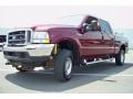 2004 Dark Toreador Red Metallic Ford F250 Super Duty Lariat Crew Cab 4x4  photo #31