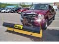 2004 Dark Toreador Red Metallic Ford F250 Super Duty Lariat Crew Cab 4x4  photo #32