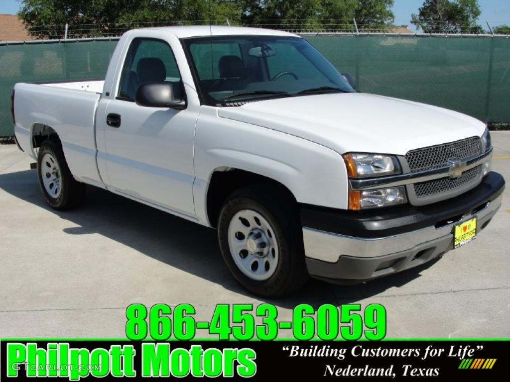 2005 Silverado 1500 Regular Cab - Summit White / Dark Charcoal photo #1