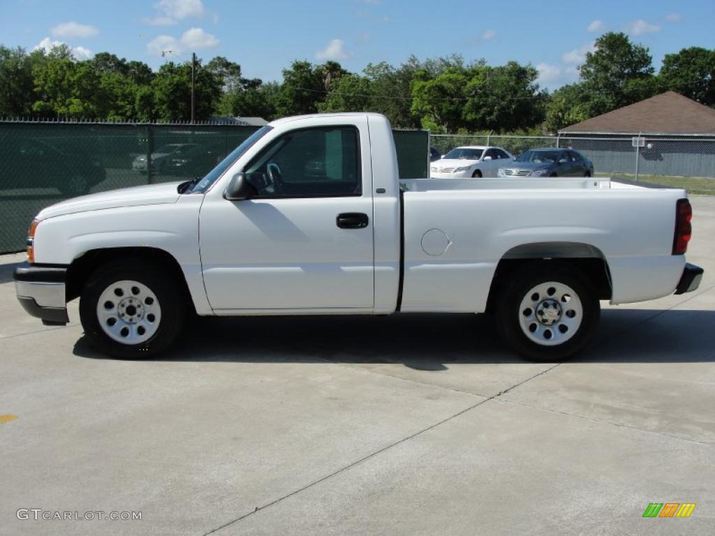 2005 Silverado 1500 Regular Cab - Summit White / Dark Charcoal photo #6