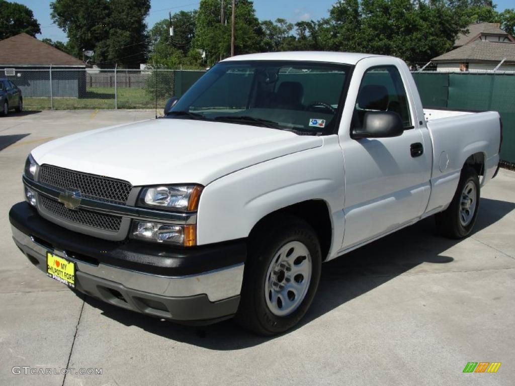 2005 Silverado 1500 Regular Cab - Summit White / Dark Charcoal photo #7
