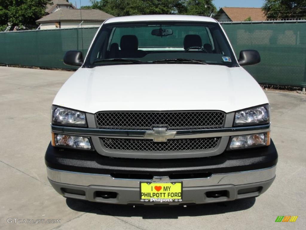 2005 Silverado 1500 Regular Cab - Summit White / Dark Charcoal photo #8