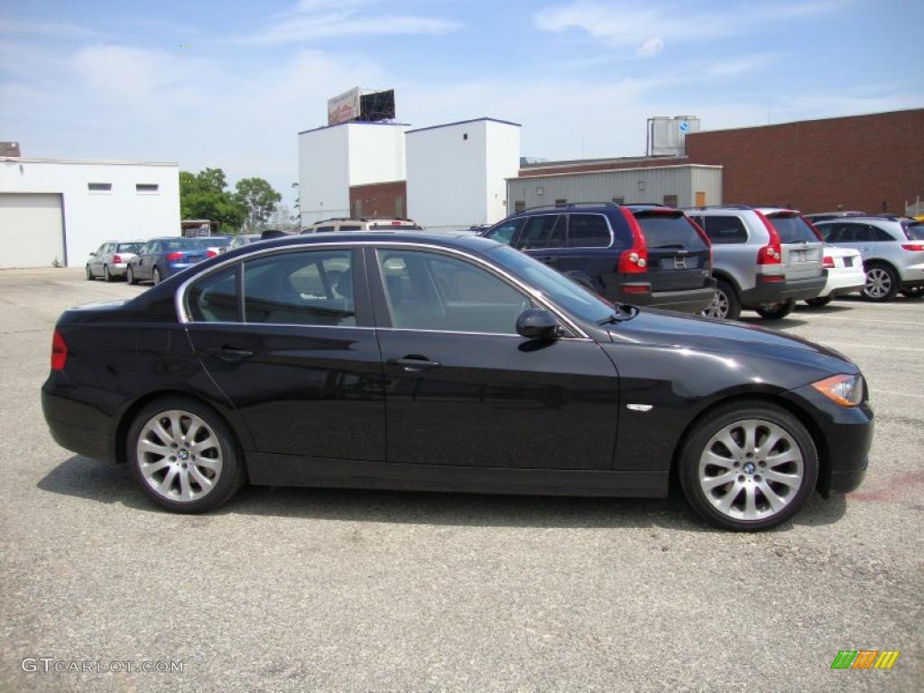 2006 3 Series 330xi Sedan - Jet Black / Black photo #7