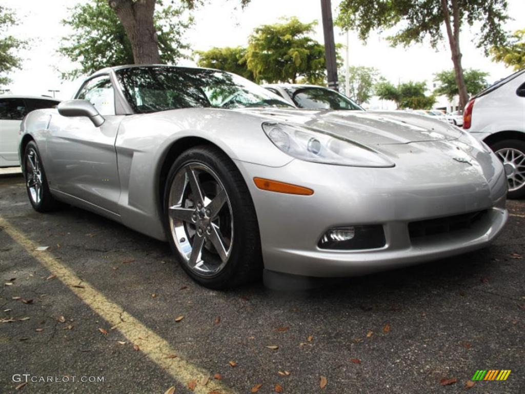 2007 Corvette Coupe - Machine Silver Metallic / Ebony photo #1