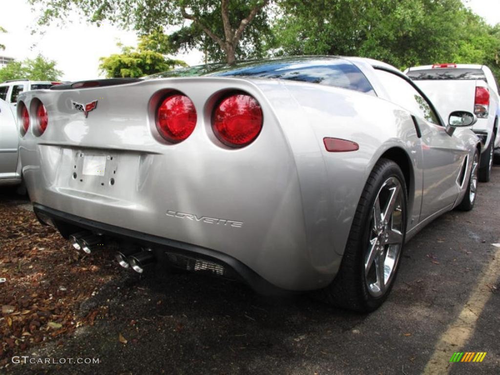 2007 Corvette Coupe - Machine Silver Metallic / Ebony photo #2