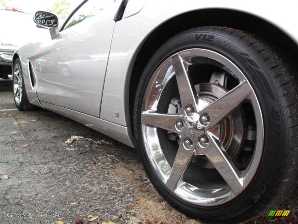 2007 Corvette Coupe - Machine Silver Metallic / Ebony photo #4