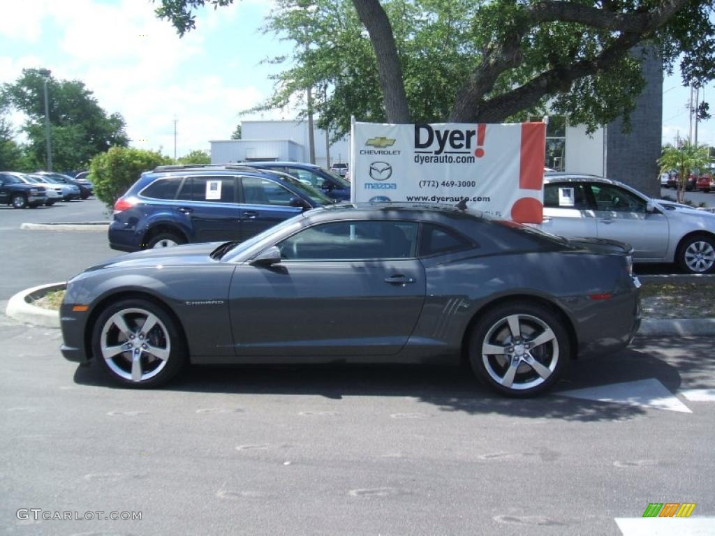 2010 Camaro SS/RS Coupe - Cyber Gray Metallic / Black photo #3