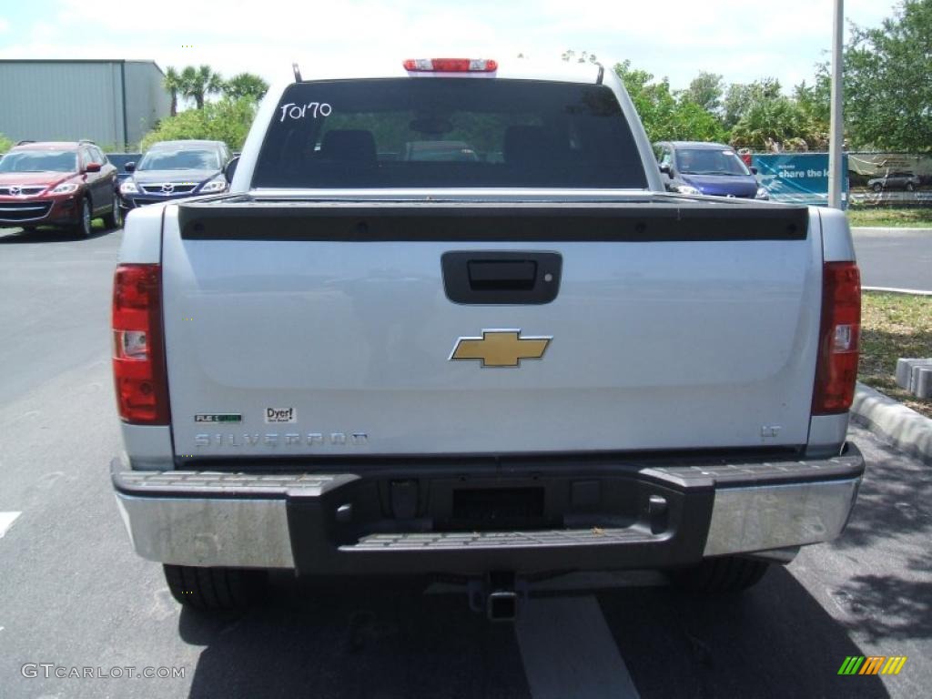 2010 Silverado 1500 LT Crew Cab - Sheer Silver Metallic / Light Titanium/Ebony photo #5