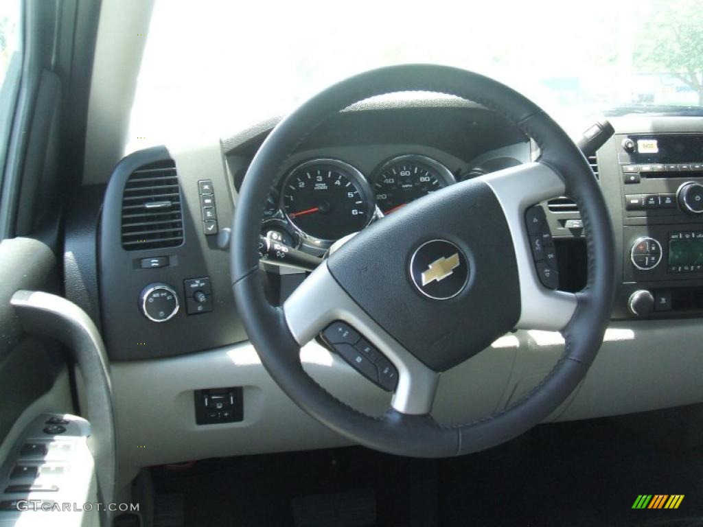 2010 Silverado 1500 LT Crew Cab - Sheer Silver Metallic / Light Titanium/Ebony photo #10