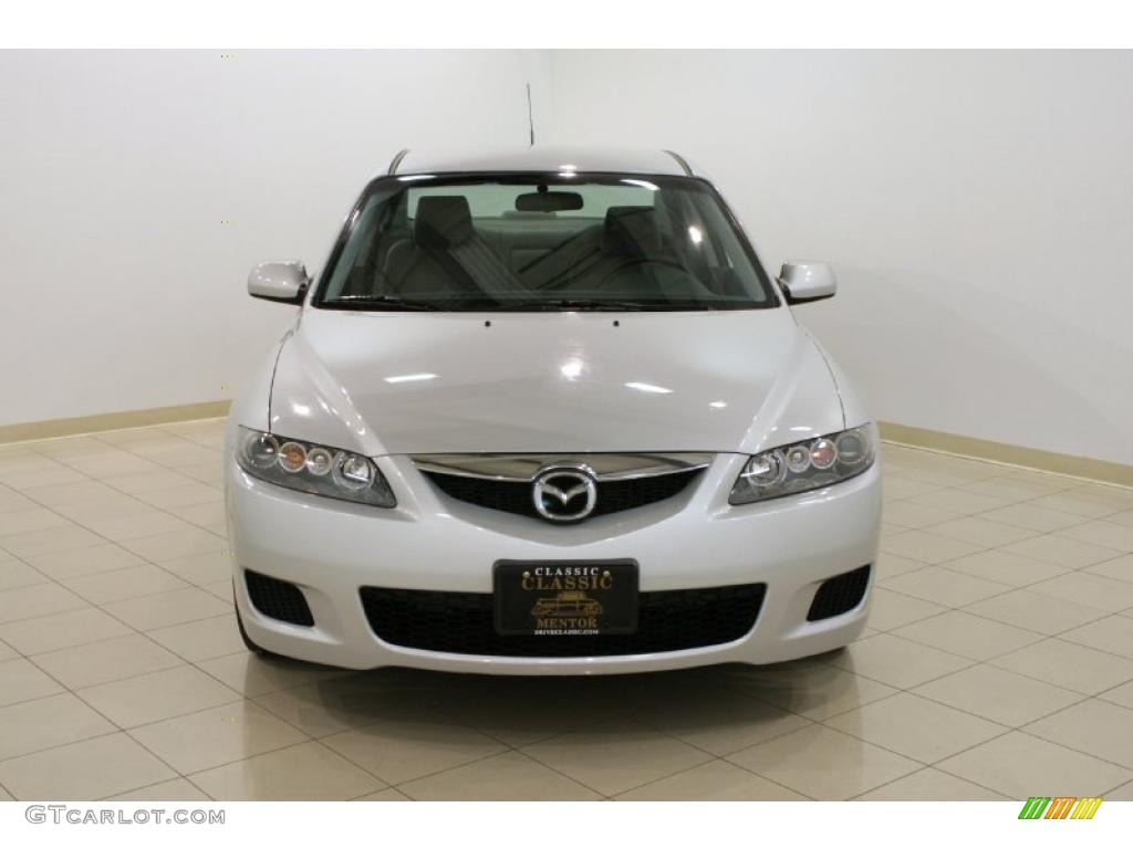 2007 MAZDA6 i Sport Sedan - Glacier Silver Metallic / Gray photo #2