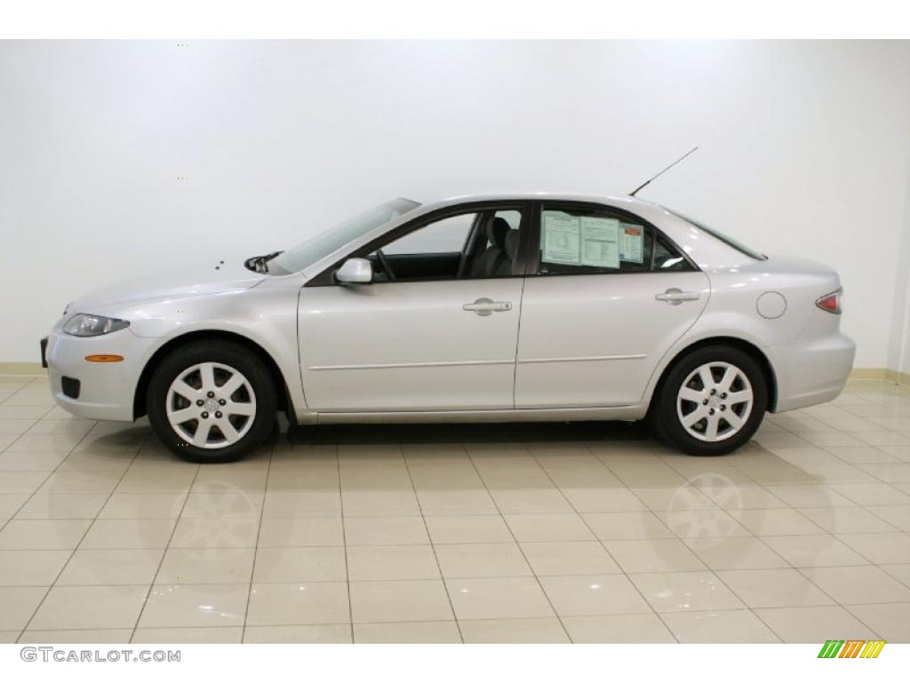 2007 MAZDA6 i Sport Sedan - Glacier Silver Metallic / Gray photo #4