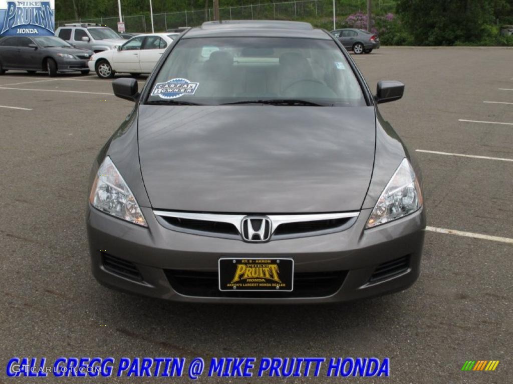 2007 Accord EX-L V6 Sedan - Carbon Bronze Pearl / Ivory photo #4