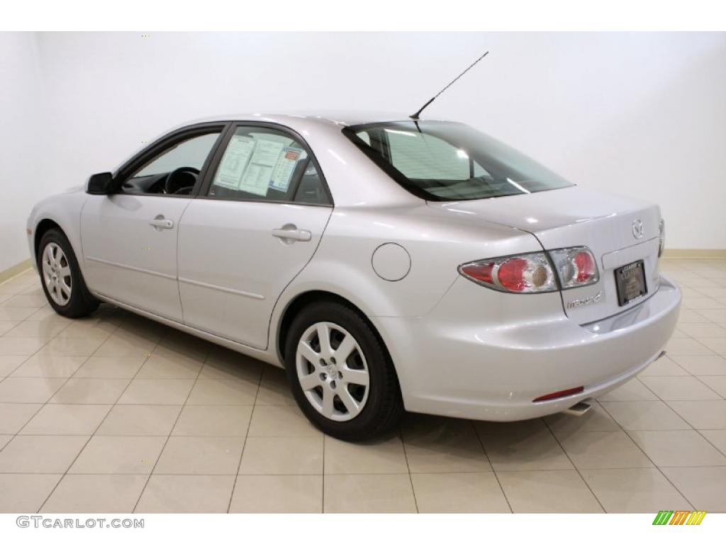 2007 MAZDA6 i Sport Sedan - Glacier Silver Metallic / Gray photo #5