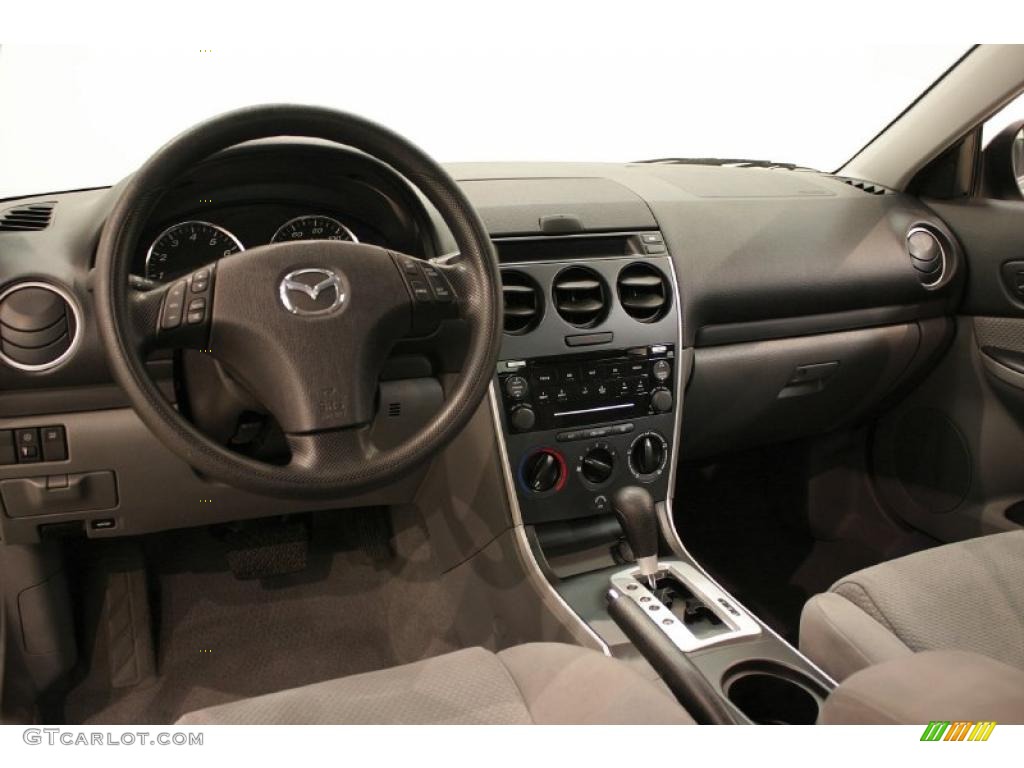 2007 MAZDA6 i Sport Sedan - Glacier Silver Metallic / Gray photo #11