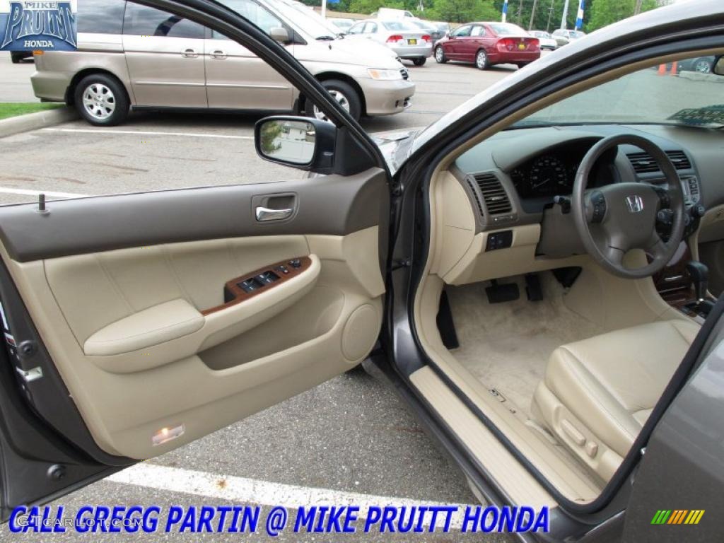 2007 Accord EX-L V6 Sedan - Carbon Bronze Pearl / Ivory photo #11