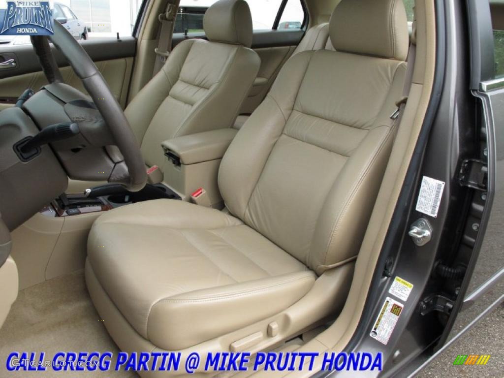 2007 Accord EX-L V6 Sedan - Carbon Bronze Pearl / Ivory photo #12
