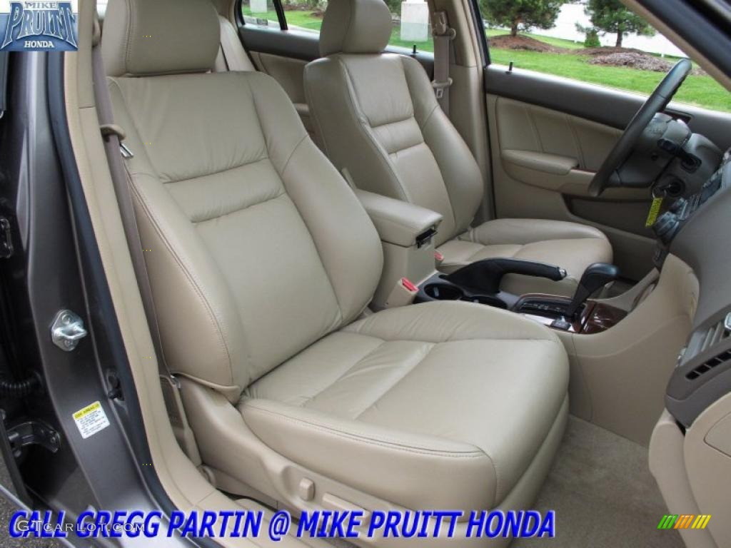 2007 Accord EX-L V6 Sedan - Carbon Bronze Pearl / Ivory photo #15