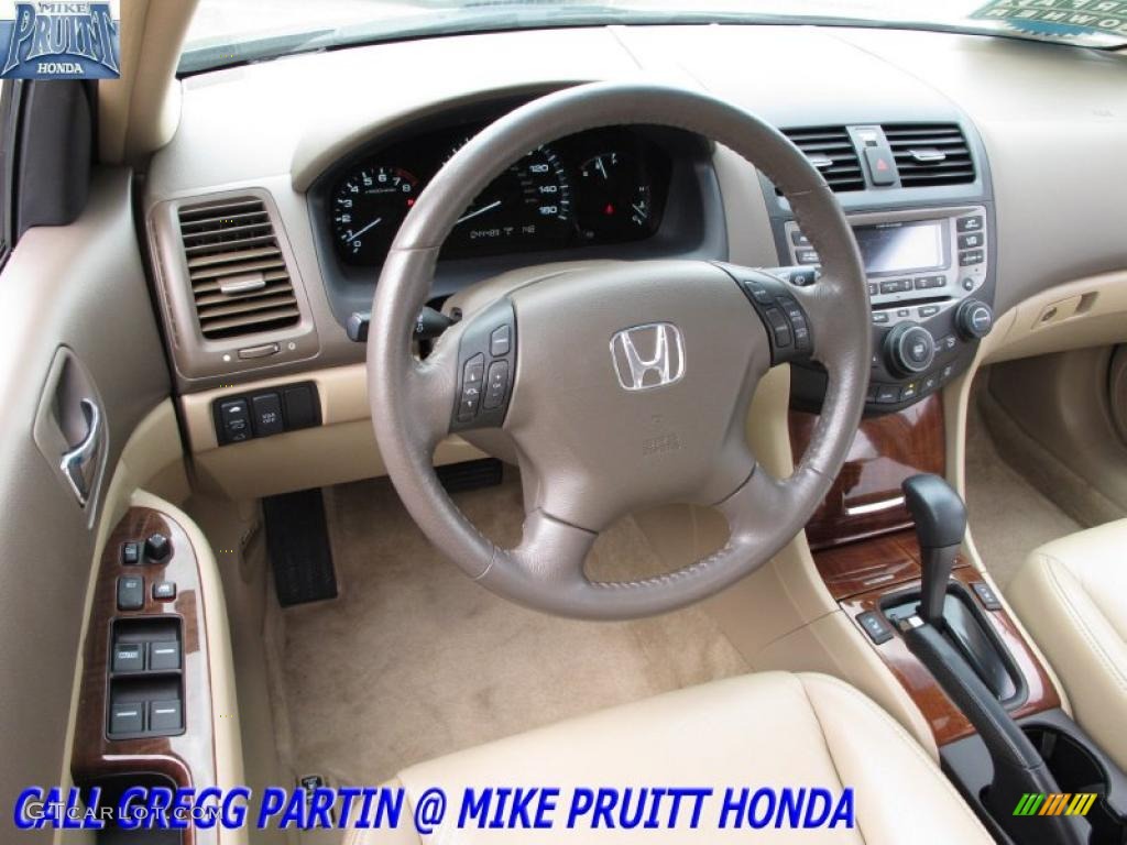 2007 Accord EX-L V6 Sedan - Carbon Bronze Pearl / Ivory photo #16