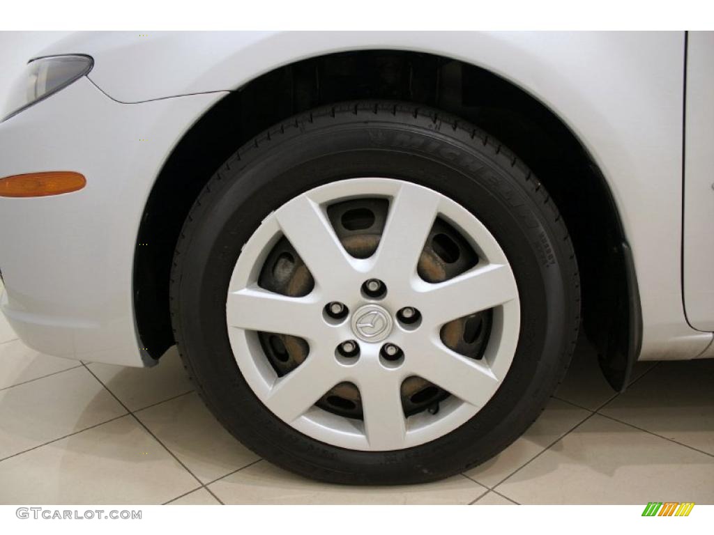2007 MAZDA6 i Sport Sedan - Glacier Silver Metallic / Gray photo #24