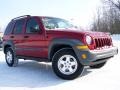 2005 Inferno Red Crystal Pearl Jeep Liberty CRD Sport 4x4  photo #7