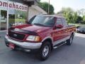 2002 Bright Red Ford F150 Lariat SuperCab 4x4  photo #3